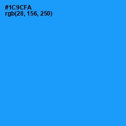 #1C9CFA - Dodger Blue Color Image