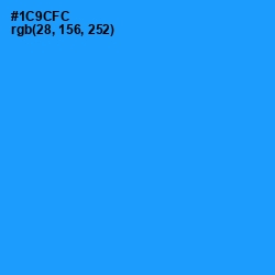 #1C9CFC - Dodger Blue Color Image