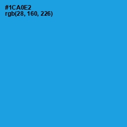 #1CA0E2 - Curious Blue Color Image