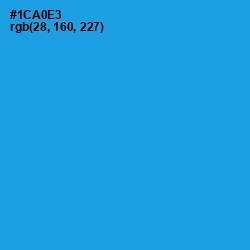 #1CA0E3 - Curious Blue Color Image