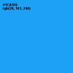 #1CA1F6 - Dodger Blue Color Image