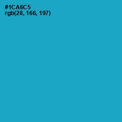 #1CA6C5 - Cerulean Color Image