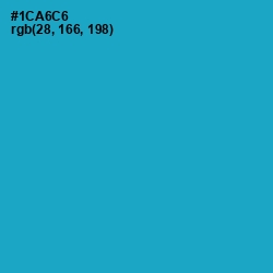 #1CA6C6 - Cerulean Color Image