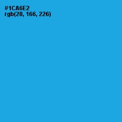 #1CA6E2 - Curious Blue Color Image
