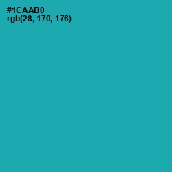 #1CAAB0 - Eastern Blue Color Image