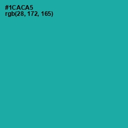 #1CACA5 - Eastern Blue Color Image