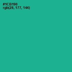 #1CB190 - Mountain Meadow Color Image