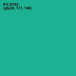 #1CB192 - Mountain Meadow Color Image