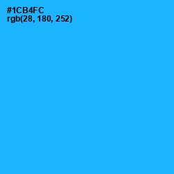 #1CB4FC - Dodger Blue Color Image