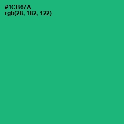 #1CB67A - Jade Color Image