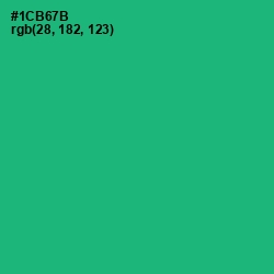 #1CB67B - Jade Color Image