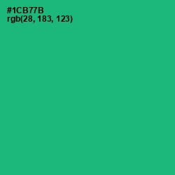 #1CB77B - Jade Color Image