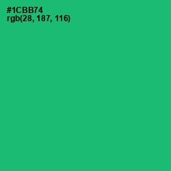 #1CBB74 - Jade Color Image