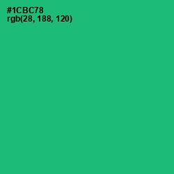 #1CBC78 - Jade Color Image