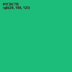 #1CBC7B - Jade Color Image