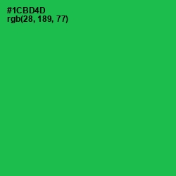 #1CBD4D - Jade Color Image