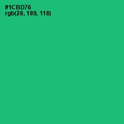 #1CBD76 - Jade Color Image