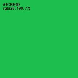 #1CBE4D - Jade Color Image