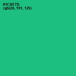 #1CBF7D - Jade Color Image