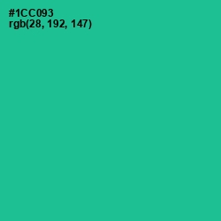 #1CC093 - Caribbean Green Color Image