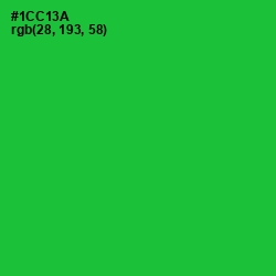 #1CC13A - Green Color Image