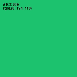 #1CC26E - Malachite Color Image