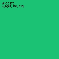 #1CC273 - Malachite Color Image