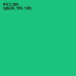 #1CC380 - Caribbean Green Color Image