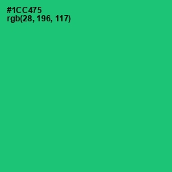#1CC475 - Malachite Color Image