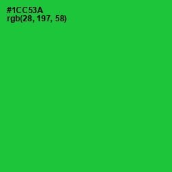 #1CC53A - Green Color Image