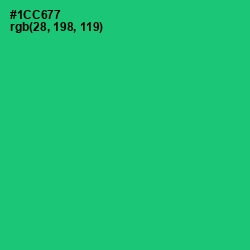 #1CC677 - Malachite Color Image