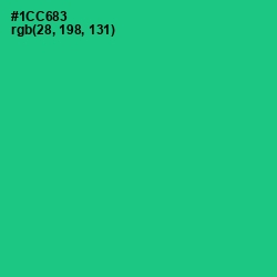 #1CC683 - Caribbean Green Color Image