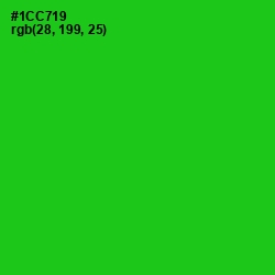 #1CC719 - Green Color Image