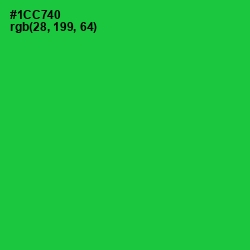 #1CC740 - Malachite Color Image
