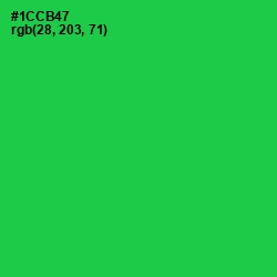 #1CCB47 - Malachite Color Image