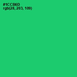 #1CCB6D - Malachite Color Image