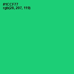 #1CCF77 - Malachite Color Image