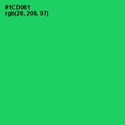 #1CD061 - Malachite Color Image