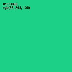 #1CD088 - Caribbean Green Color Image