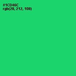 #1CD46C - Malachite Color Image