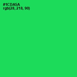 #1CDA5A - Malachite Color Image