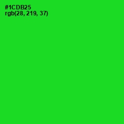 #1CDB25 - Green Color Image