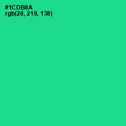 #1CDB8A - Caribbean Green Color Image