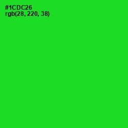 #1CDC26 - Green Color Image