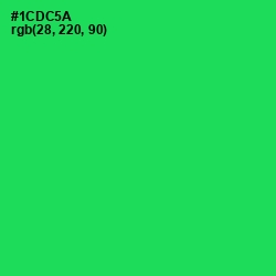 #1CDC5A - Malachite Color Image