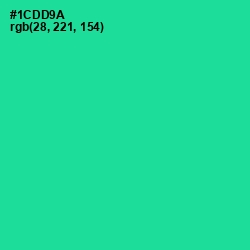 #1CDD9A - Caribbean Green Color Image