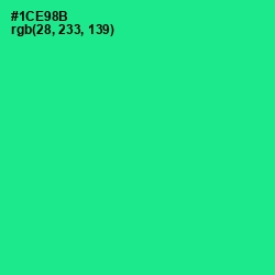 #1CE98B - Shamrock Color Image