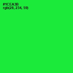 #1CEA3B - Green Color Image