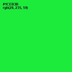 #1CEB3B - Green Color Image