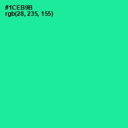 #1CEB9B - Shamrock Color Image